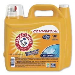 Arm & Hammer 33200-00556 213 Oz. Dual HE Liquid Laundry Detergent - Clean Burst (2/Carton)