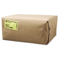 General 18420 8.25 In. X 5.94 In. X 16.13 In. Grocery Paper Bags - Size 20, Kraft (500/Bundle)