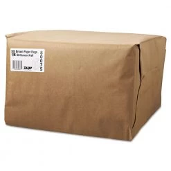 General 80075 52 Lbs. 12 In. X 7 In. X 17 In. 1/6 BBL Grocery Paper Bags - Kraft (500/Bundle)