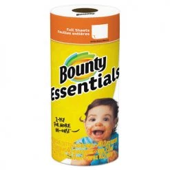 Bounty 74657EA 40 Sheets/Roll 11 In. X 10.2 In. Essentials Kitchen Roll 2-Ply Paper Towels - White
