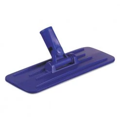 Boardwalk BWK00405EA 4 In. X 9 In. Plastic Swivel Pad Holder - Blue