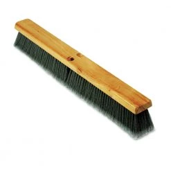 Boardwalk BWK20424 3 In. Flagged Polypropylene Bristle 24 In. Floor Brush Head - Gray