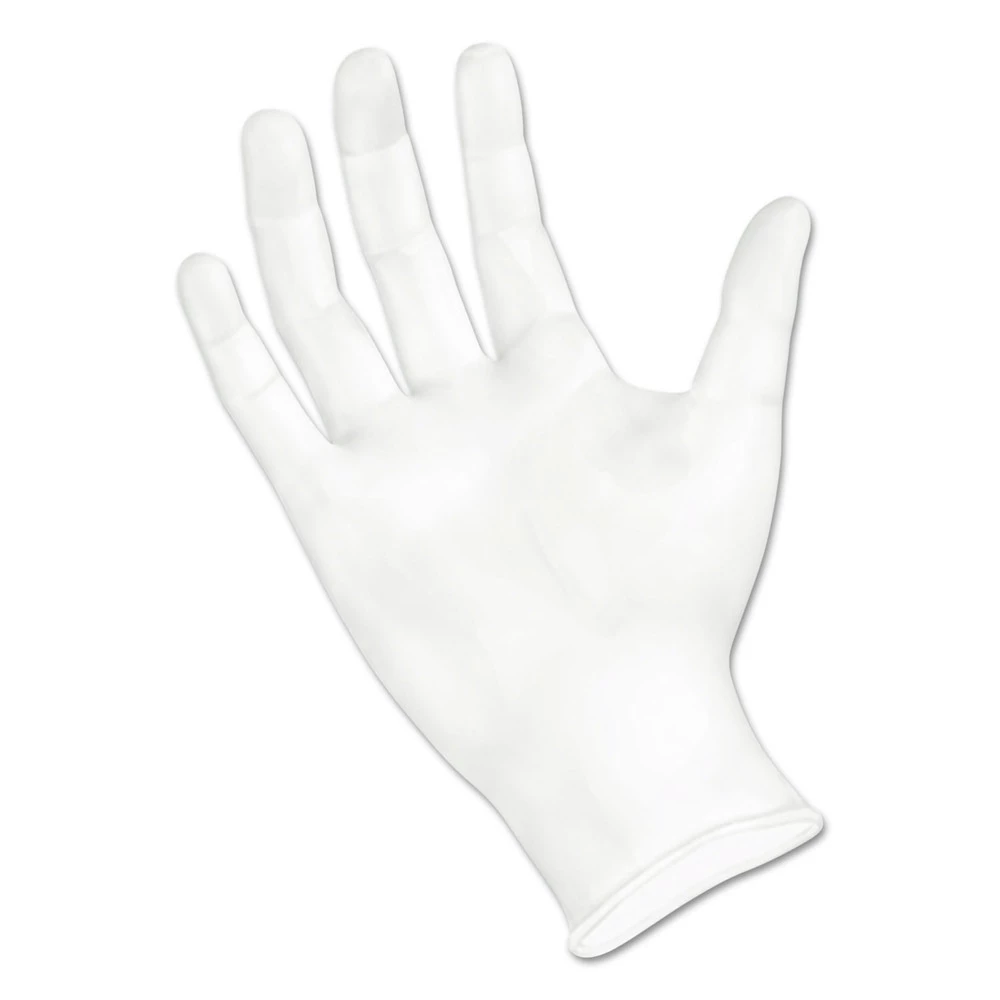 Boardwalk BWK365XLBX General Purpose Latex-Free Vinyl Gloves - Extra Large, Clear (100-Piece/Box) - Image 2