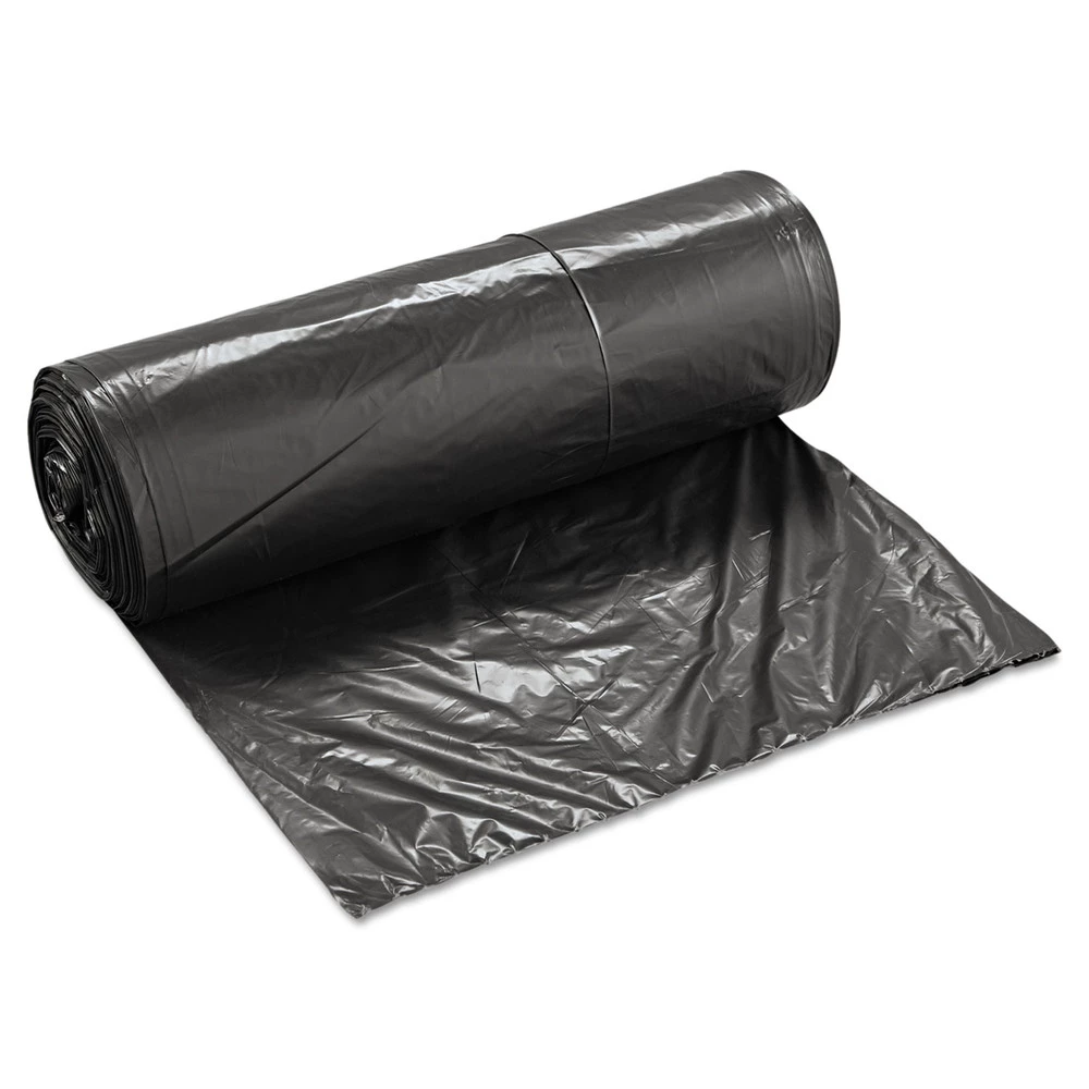 Boardwalk H7658HKKR01 Low-Density Can Liners, 60gal, .65mil, 38 X 58, Black (25 Bags/Roll, 4 Rolls/Carton)