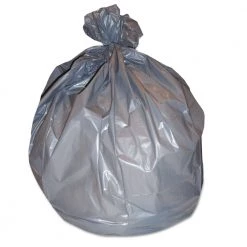 Boardwalk H7658SGKR01 Extra-Extra-Heavy Can Liner, 38x58, 60gal, 1.1 Mil, Gray (25 Bag/Roll, 4 Roll/Carton)