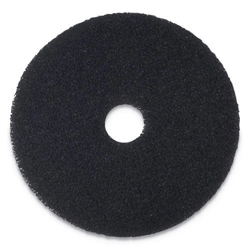 Boardwalk BWK4012BLA 12 In. Diameter Stripping Floor Pads - Black (5/Carton)