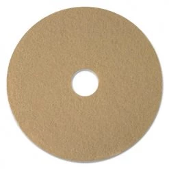 Boardwalk BWK4020ULT 20 In. Diameter Burnishing Floor Pads - Tan (5-Piece/Carton)