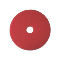 Boardwalk BWK4021RED 21 In. Buffing Floor Pads - Red (5-Piece/Carton)