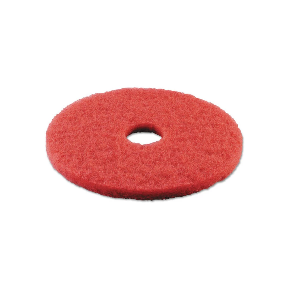 Boardwalk BWK4021RED 21 In. Buffing Floor Pads - Red (5-Piece/Carton) - Image 2