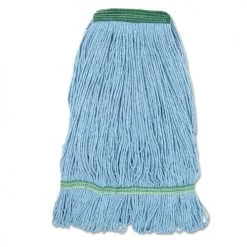 Boardwalk BWK502BLNBCT 1 In. Headband, Cotton/Synthetic Fiber, Super Loop Wet Mop Head - Medium, Blue (12/Carton)