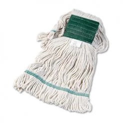 Boardwalk BWK502WHEA Cotton/ Synthetic Fiber Super Loop Wet Mop Head - Medium, White
