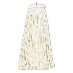 Boardwalk BWK716CCT Cut-End Lie-Flat Cotton 16 Oz. Wet Mop Heads - White (12/Carton)