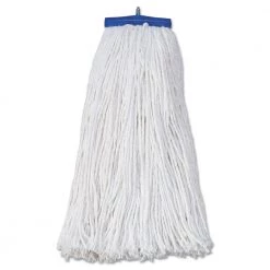 Boardwalk BWK720R Mop Head, Economical Lie-Flat Head, Rayon Fiber, 20oz, White (12/Carton)