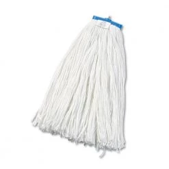 Boardwalk BWK724REA 24 Oz. Rayon Cut-End Lie-Flat Wet Mop Head - White