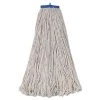 Boardwalk BWK732C Mop Head, Economical Lie-Flat Head, Cotton Fiber, 32oz, White (12/Carton)