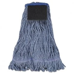 Boardwalk BWK903BL Mop Head, Loop-End, Cotton With Scrub Pad, Large (12/Carton)