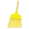 Boardwalk BWK932ACT Plastic Bristle Angler Brooms With 53 In. Wood Handle - Yellow (12-Piece/Carton)