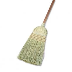 Boardwalk BWK932YCT Yucca Corn Fiber Bristle Warehouse Brooms With 56 In. Handle - Natural (12/Carton)