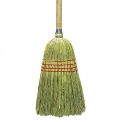 Boardwalk BWKBR10012 56 In. Plastic Bristles Upright Corn/Fiber Broom - Natural (6/Carton)