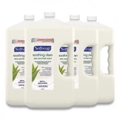 Softsoap 01900 1 Gallon Liquid Hand Soap Refill With Aloe - Unscented (4/Carton)