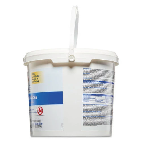 Clorox Healthcare 30358 12 In. X 12 In. Unscented, Bleach Germicidal Wipes (110-Wipes/Bucket) - Image 4