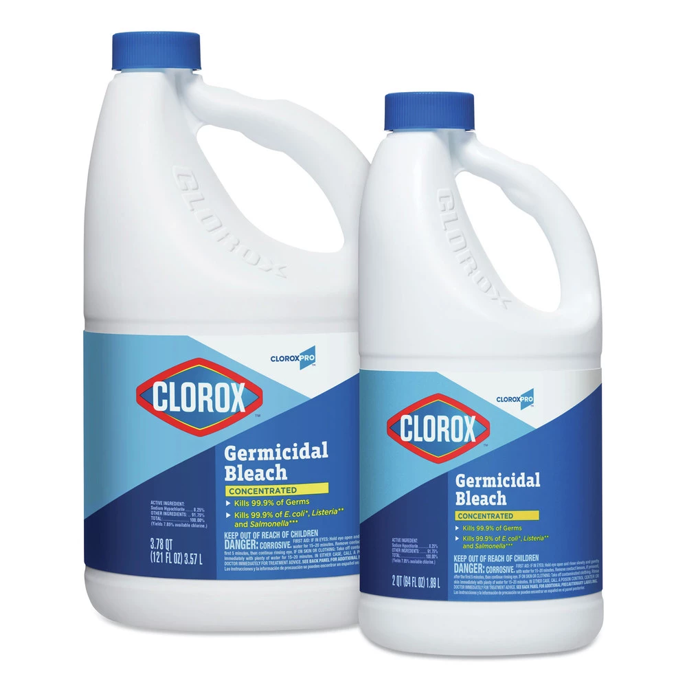 Clorox 30966 121 Oz. Bottle Regular Concentrated Germicidal Bleach (3/Carton) - Image 6