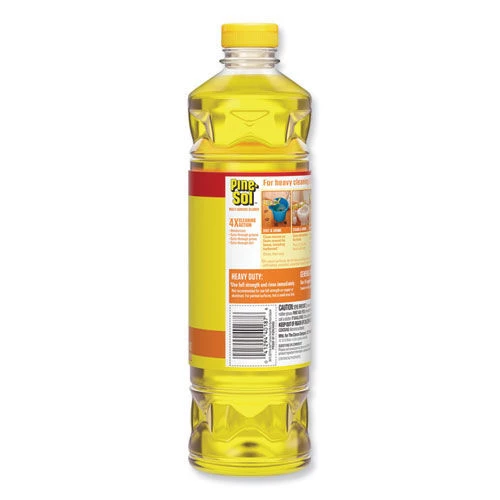 Pine-Sol 40187 28 Oz. Bottle Lemon Fresh Scent Multi-Surface Cleaner (12/Carton) - Image 3