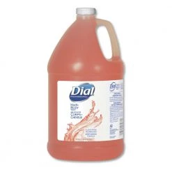 Dial Professional 03986 Gender-Neutral 1 Gallon Bottle Peach Scent Hair And Body Wash Refill (4-Piece/Carton)