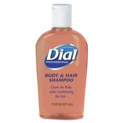 Dial Professional 04014 Body & Hair Care, Peach Scent, 7.5oz Flip-Cap Bottle (24/Carton)