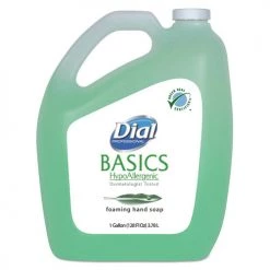 Dial Professional 1700098612 Basics Hypoallergenic Foaming Hand Wash, Honeysuckle, 1 Gal