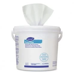 Diversey Care 5768748 EasyWipe 24.88 In. X 8.63 In. Disposable Wiping System - White (125 Wipes/Bucket/6 Buckets/Carton)
