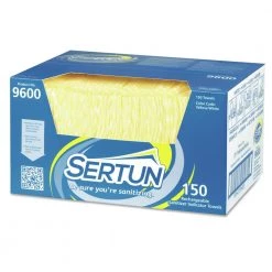 Sertun 9600 Color-Changing Rechargeable Sanitizer Towels, Yellow/white/blue, 13.5x18, 150/ct