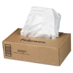 Fellowes Mfg Co. 3608401 Shredder Waste Bags, 16 To 20 Gal Capacity, 50/carton