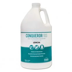 Fresh Products 1-WB-LE Conqueror 103 Odor Counteractant Concentrate, Lemon, 1 Gal Bottle, 4/carton