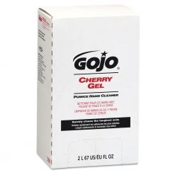 GOJO Industries 7290-04 Cherry Gel Pumice Hand Cleaner, 2000 ML Refill (4/Carton)