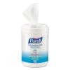 PURELL 9031-06 Premoistened Sanitizing Wipes, Alcohol Formulation, 6 In. X 7 In. - White (6 Canisters/Carton, 175/Canister)