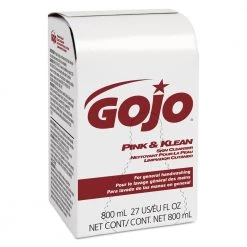 GOJO Industries 9128-12 Pink And Klean Floral Scent 800 ML Skin Cleanser Refill For Bag-in-Box Dispenser (12-Piece/Carton)