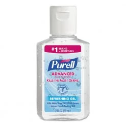 PURELL 9605-24 Advanced 2 Oz. Portable Flip Cap Bottle Hand Sanitizer Gel (24/Carton)