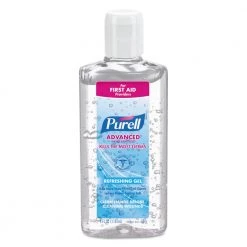 PURELL 9651-24 Advanced 4 Oz. Portable Flip Cap Bottle Hand Sanitizer Gel (24-Piece/Carton)