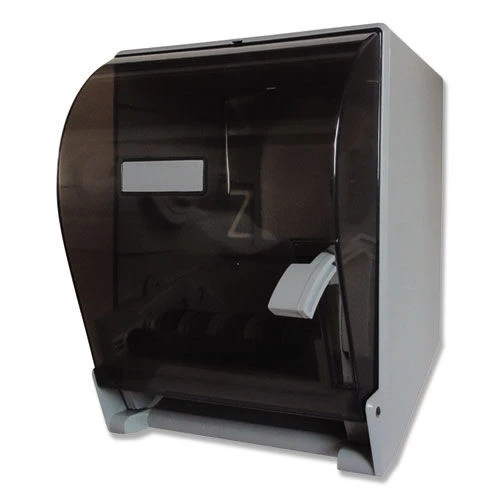 GEN AG10400 Lever Action Roll Towel Dispenser, 11.25 X 9.5 X 14.38, Transparent