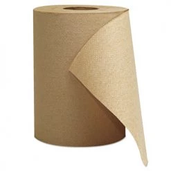 GEN G1804 8 In. X 300 Ft. 1-Ply Hardwound Roll Towels - Brown (12 Rolls/Carton)