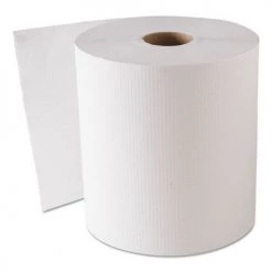 GEN GEN1820 8 In. X 800 Ft. Hardwound Towel Rolls - White (6 Rolls/Carton)