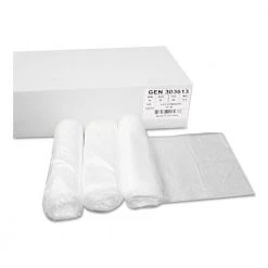 GEN Z6036MN GR1 30 Gal. 30 In. X 36 In. High Density Can Liners - Natural (500/Carton)