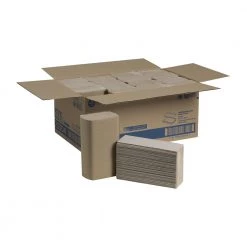 Georgia Pacific Professional 23304 Pacific Blue Basic Recycled Multifold 9.4 In. X 9.2 In. Paper Towels - Brown (250-Piece/Pack, 16 Packs/Carton)