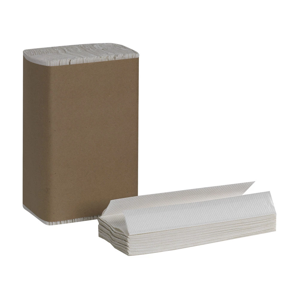 Georgia Pacific Professional 25190 Pacific Blue Basic Recycled C-fold 10.1 In. X 12.7 In. Paper Towels - White (240-Piece/Pack, 10 Packs/Carton) - Image 2