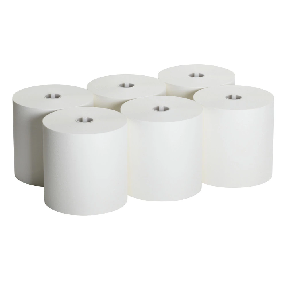 Georgia Pacific Professional 26470 Shopful Mechanical Recycled 1000 Ft. X 7.87 In. Paper Towel Rolls - White (1000-Piece/Roll, 6 Rolls/Carton) - Image 3
