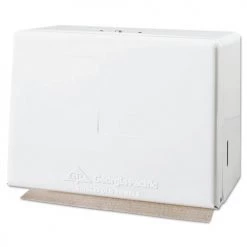 Georgia Pacific Professional 56701 11.63 In. X 6.63 In. X 8.13 In. Space Saver Steel Singlefold Towel Dispenser - White