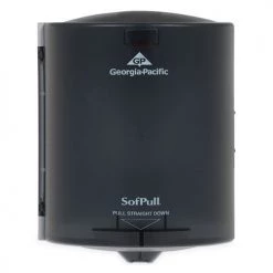 Georgia Pacific Professional 58204 SofPull 9.25 In. X 8.75 In. X 11.5 In. Center Pull Hand Towel Dispenser - Smoke