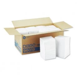 Georgia Pacific Professional 96019 9 1/2 In. X 9 1/2 In. Single-Ply Beverage Napkins - White (4000/Carton)