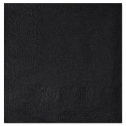Hoffmaster 180313 9-1/2 In. X 9-1/2 In. 2-Ply Beverage Napkins - Black (1000-Piece/Carton)